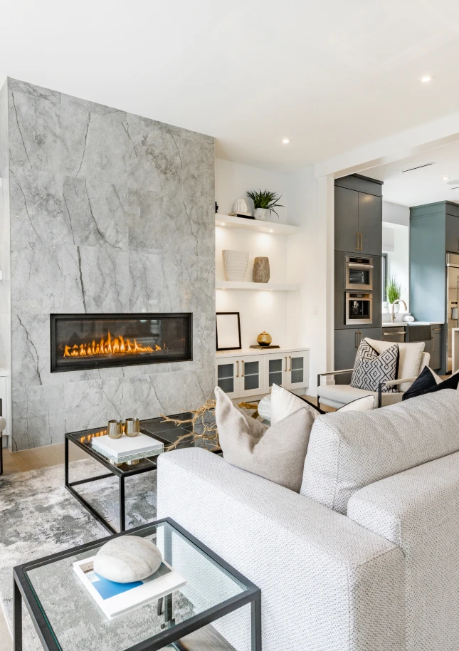 Contemporary interior design with neutral colors